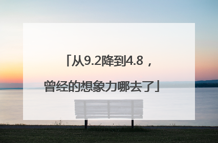 从9.2降到4.8，曾经的想象力哪去了